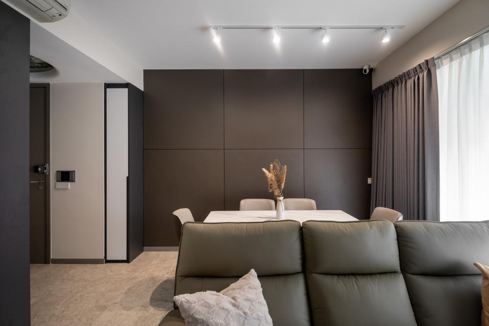 Modern Living Room with Downlights and Sofa