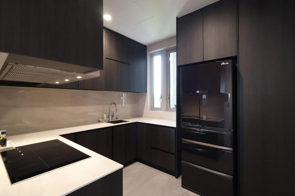 Contemporary Kitchen with Kitchen Window and Kitchen Island
