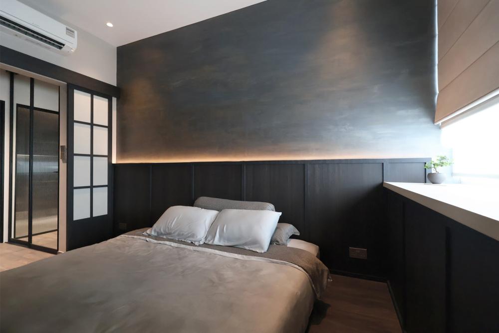 Contemporary Bedroom with Wardrobe and Sliding Wardrobe