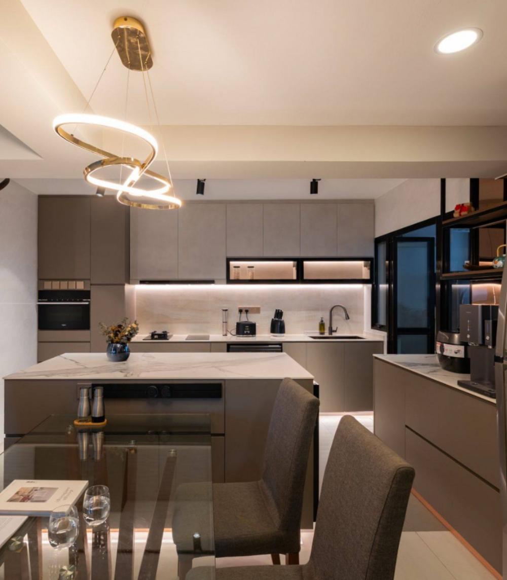 Modern Kitchen with Kitchen Accessories and Kitchen Tap