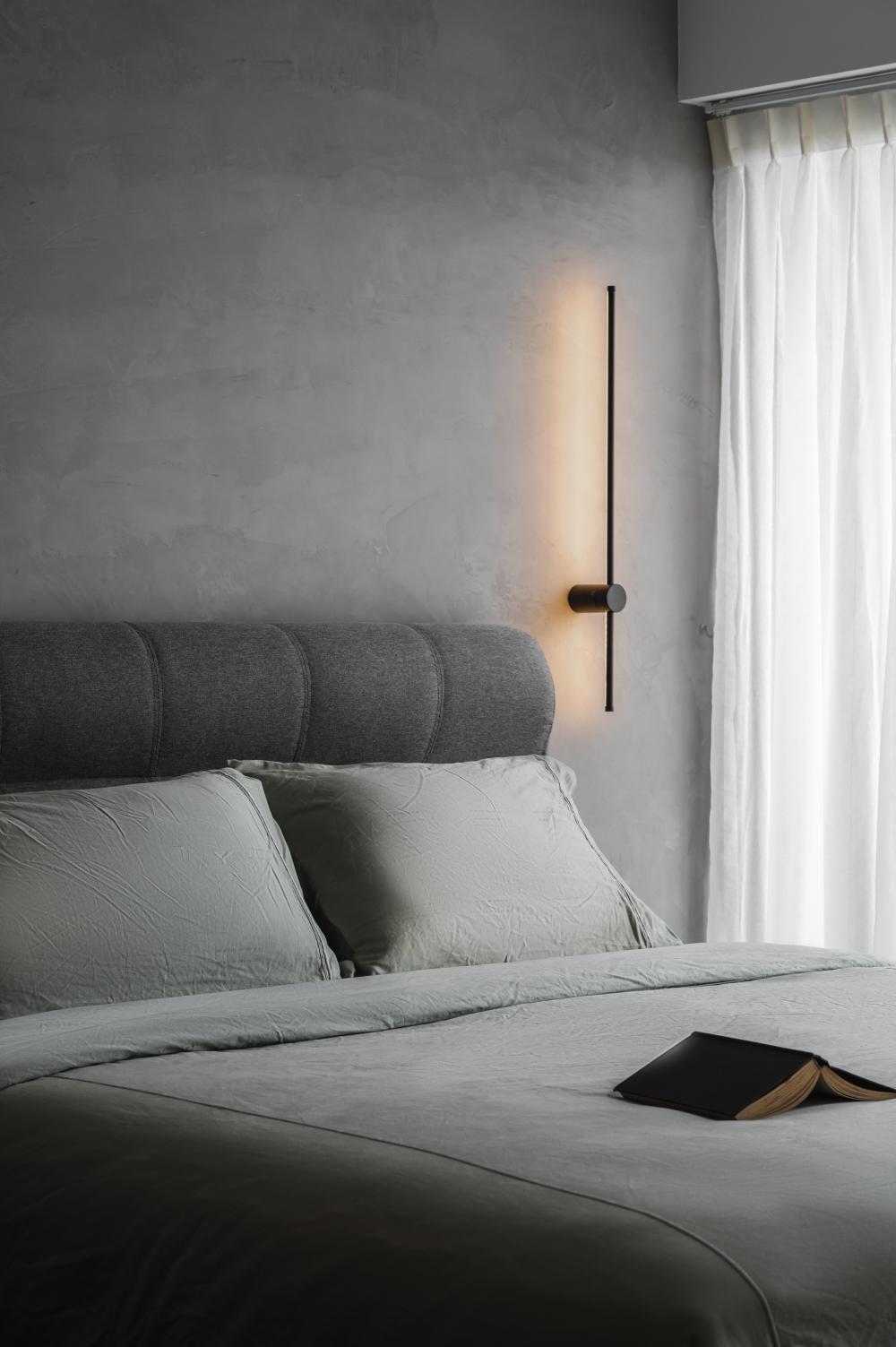 Modern Bedroom with Feature Wall and Cove Lighting