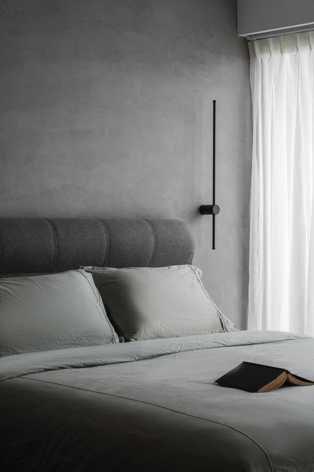 Modern Bedroom with Feature Wall and Cove Lighting