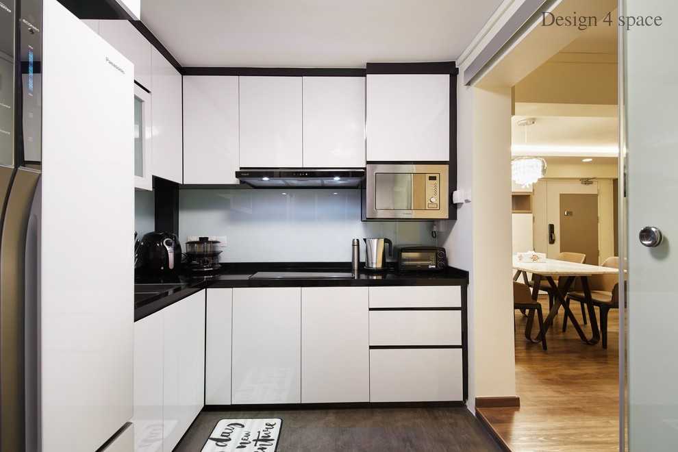 Contemporary Kitchen with Kitchen Window and Kitchen Island