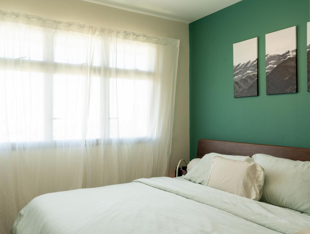 Industrial Bedroom with Bookshelf and Platform Bed