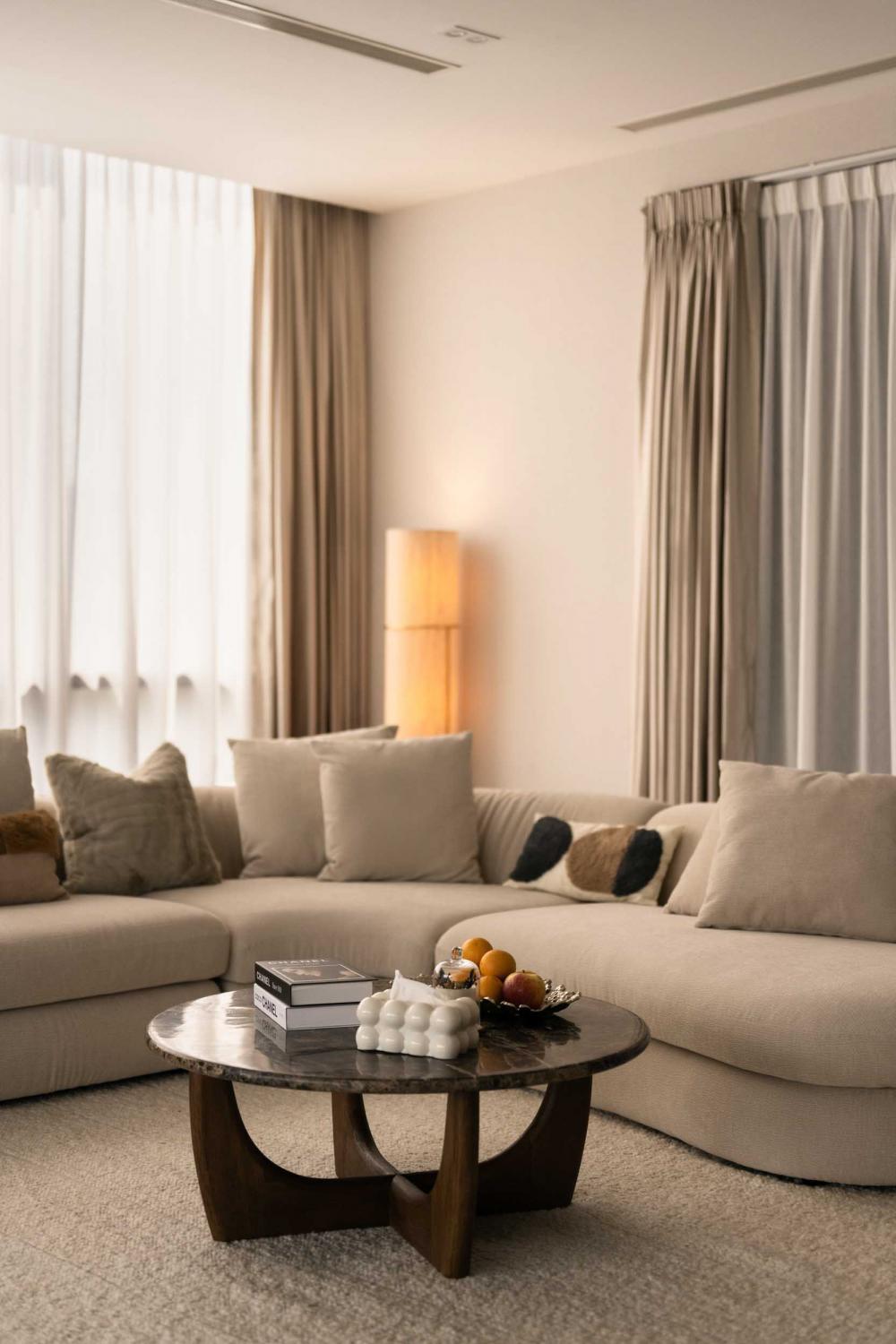 Modern Living Room with Sofa and Coffee Table