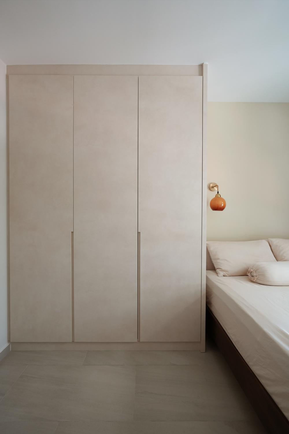 Modern Bedroom with Bedroom Dresser and Queen Bed