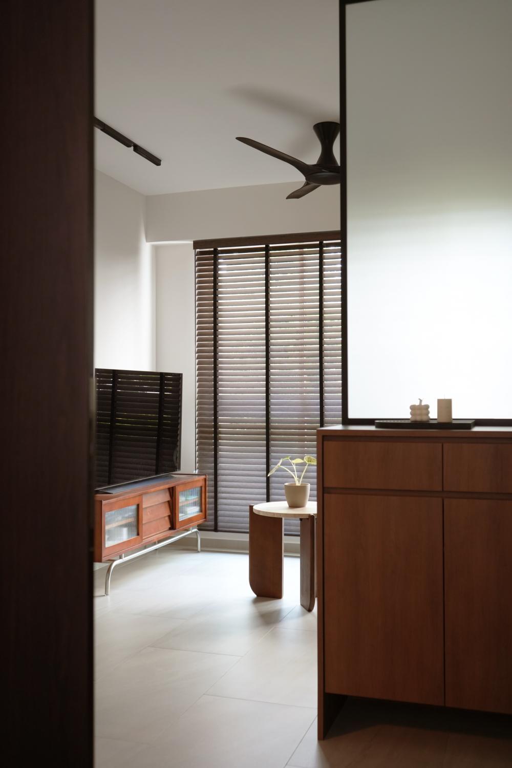 Modern Living Room with TV Console and Coffee Table