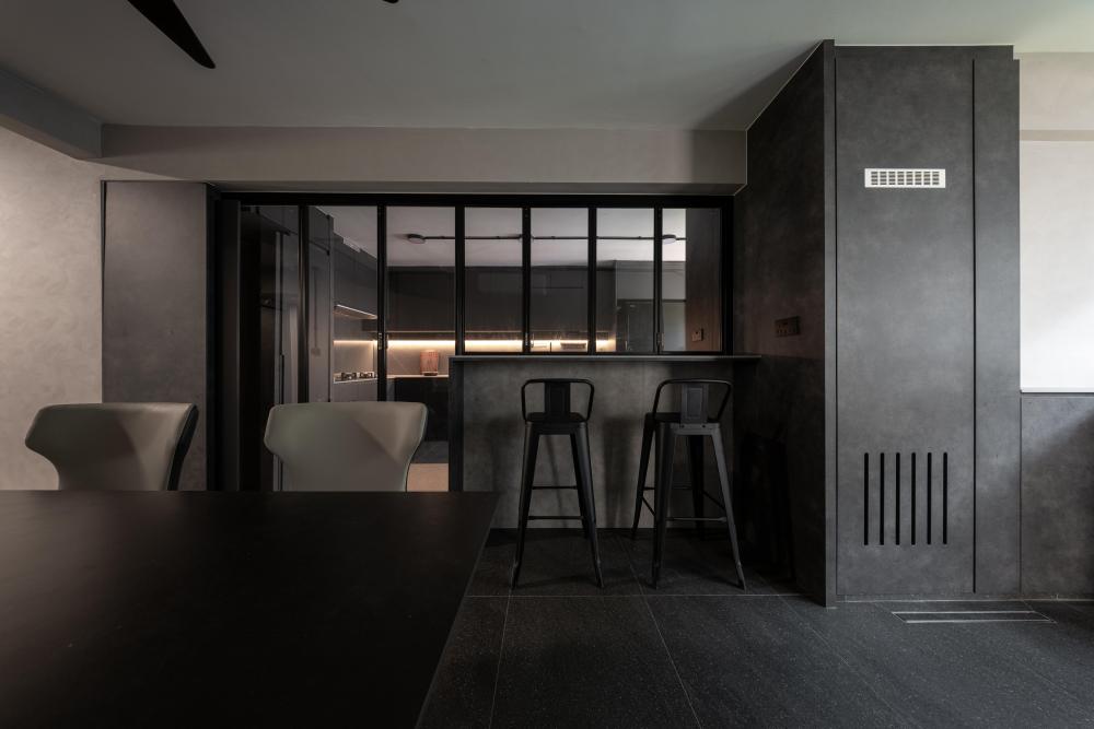 Modern Dining Room with Dining Table and Dining Chairs