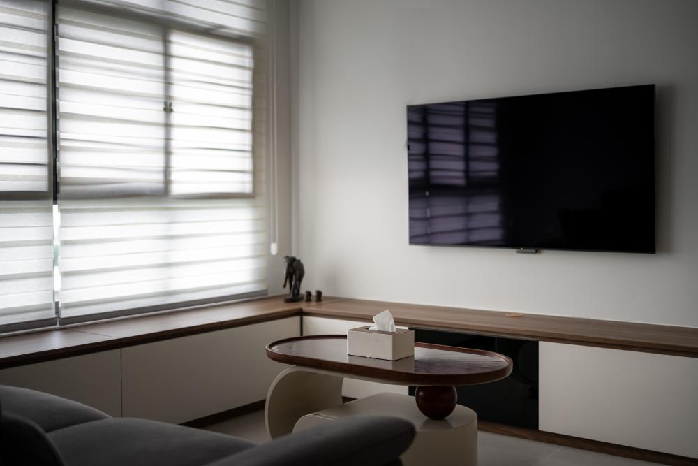 Minimalist Living Room with Sofa and Coffee Table