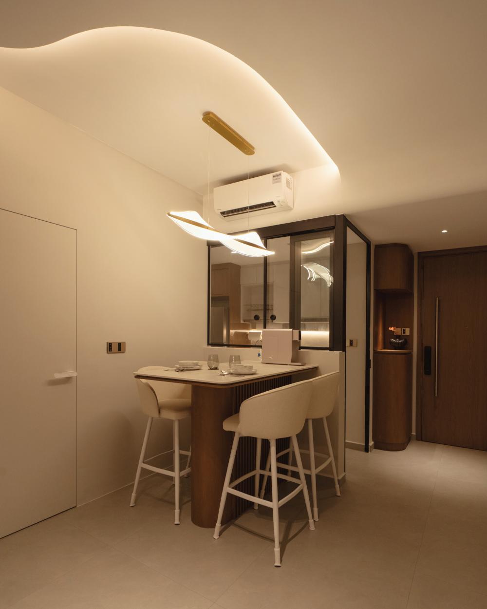 Contemporary Kitchen with Kitchen Window and Kitchen Island