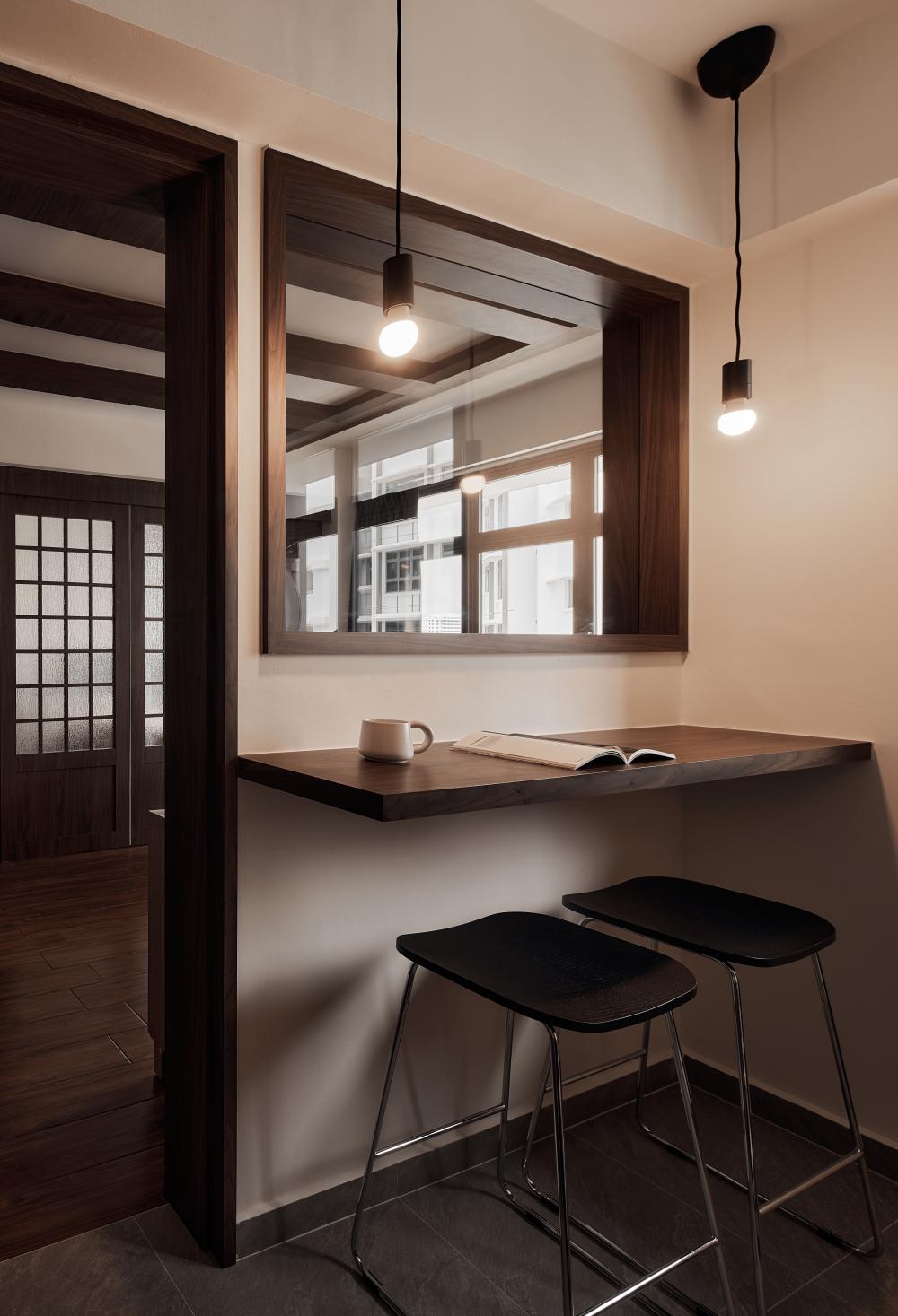 Modern Kitchen with Dining Table and Dining Chairs