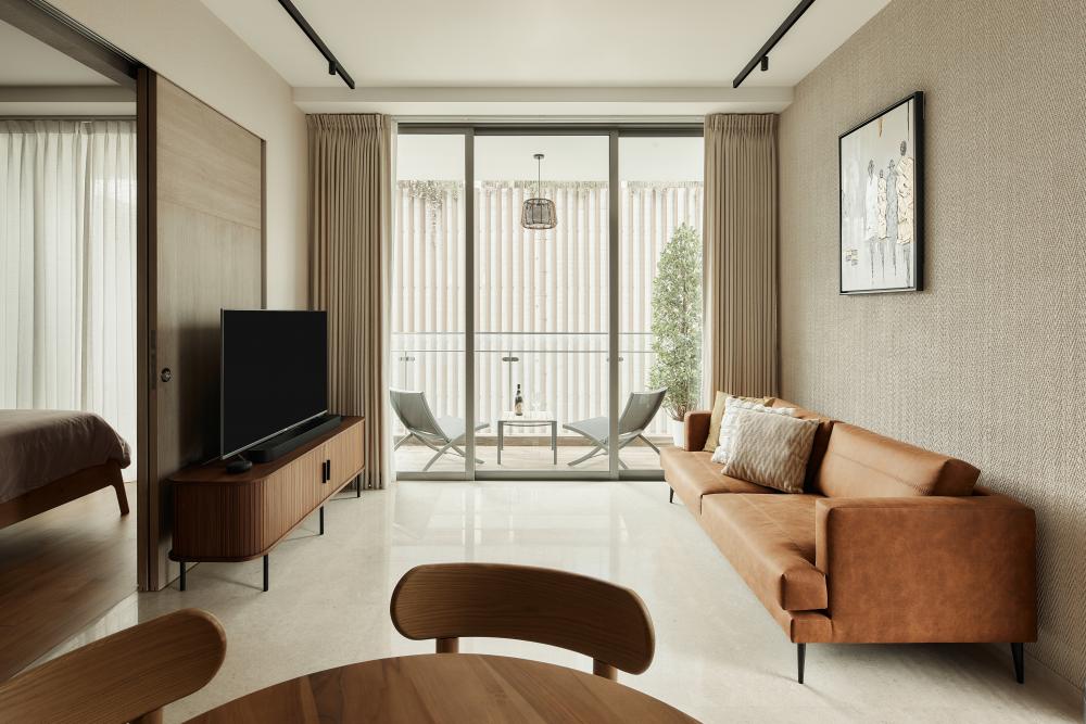 Modern Living Room with Sofa and Coffee Table
