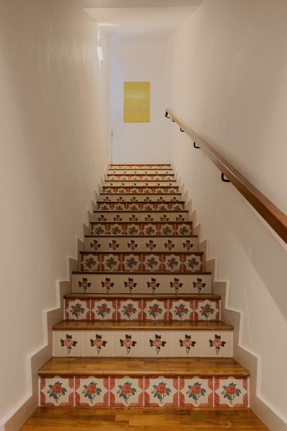 Modern Hallway with Artwork and Paintings