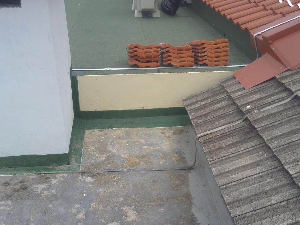 Asian Rooftop with Awning and Outdoor Table