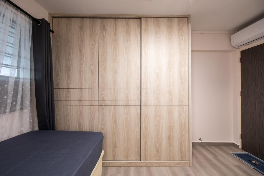Asian Bedroom with Wardrobe and Single Bed