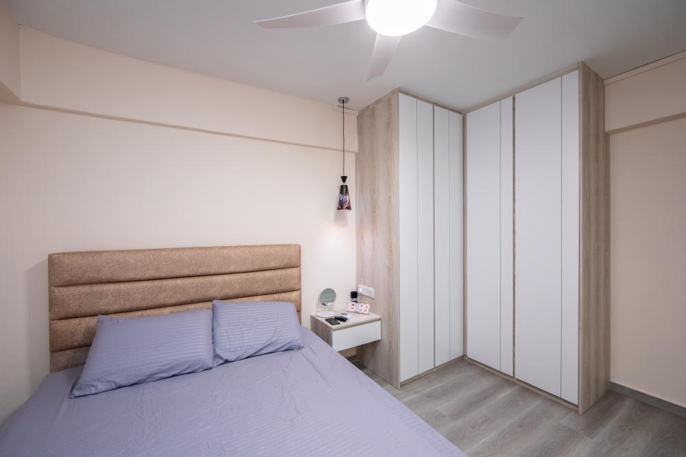 Asian Bedroom with Wardrobe and Queen Bed