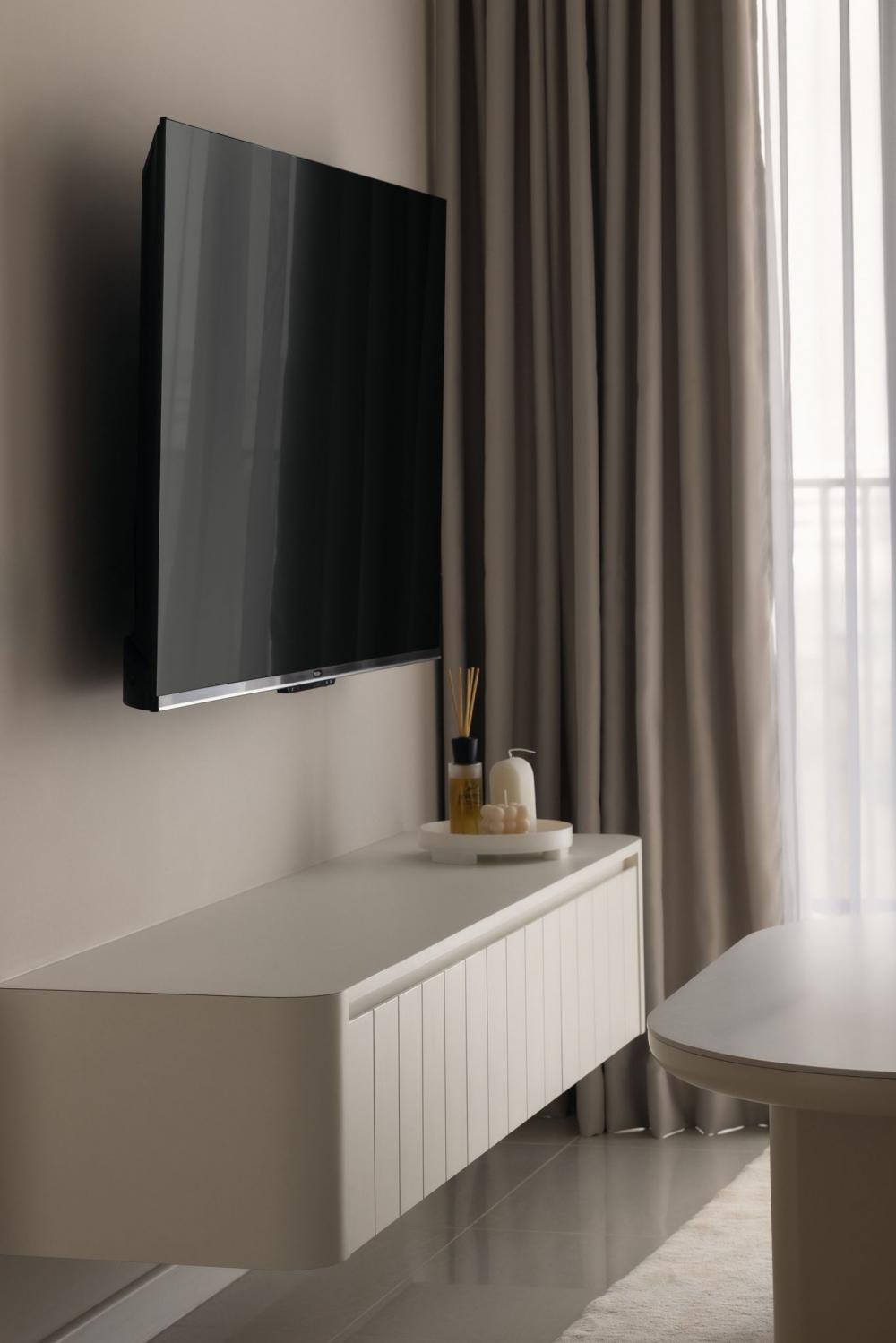 Minimalist Living Room with TV Console and Coffee Table