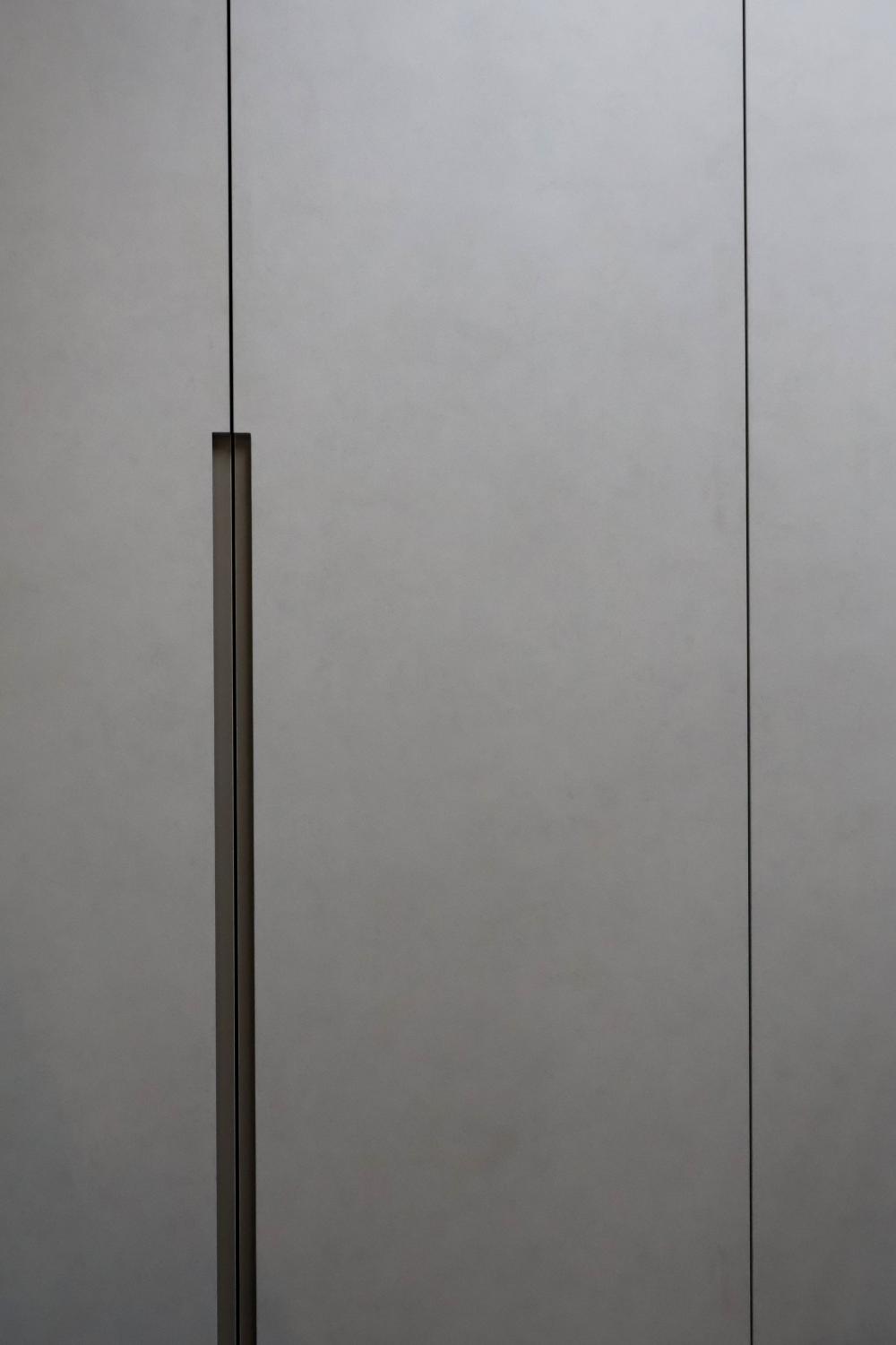 Minimalist Office with Storage Cabinets and Display Cabinets
