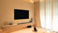 Minimalist Living Room at The Venue Residence