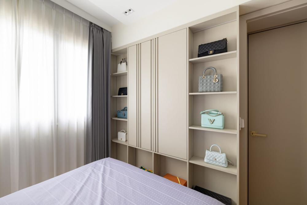 Modern Bedroom with Cove Lighting and Ceiling Light