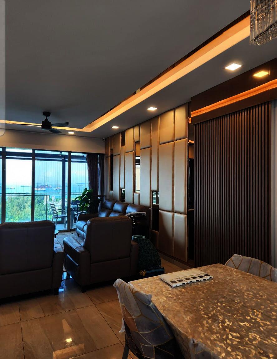 Modern Entryway with Doors and Sliding Door