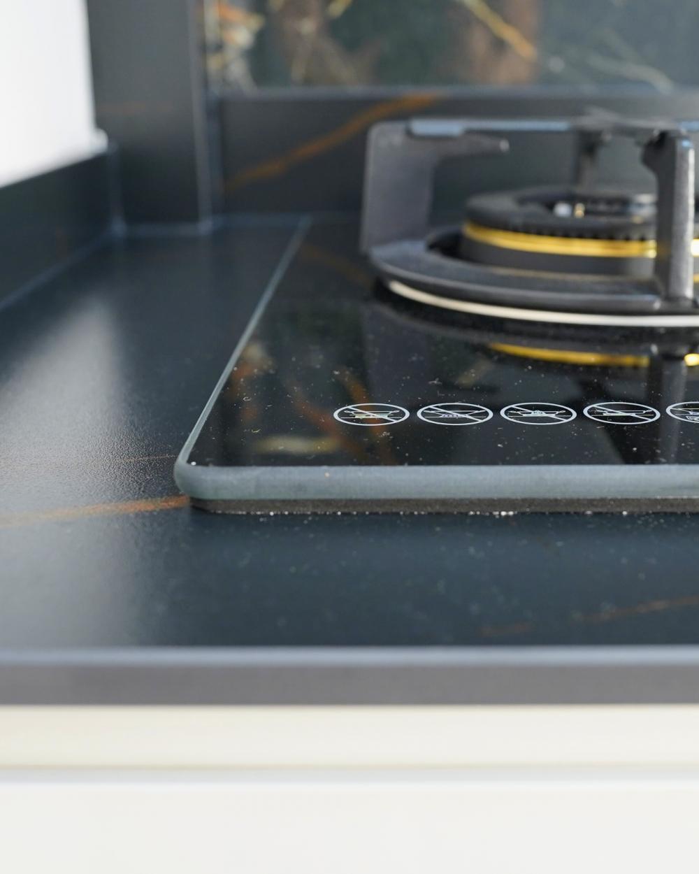Industrial Kitchen with Countertop and Vinyl Flooring