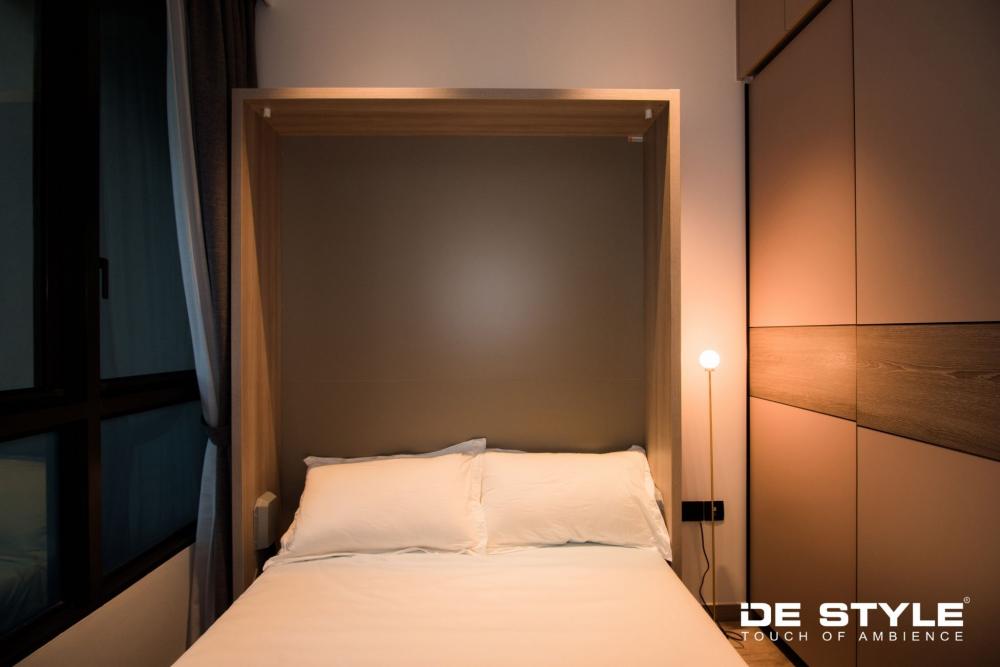 Scandinavian Bedroom with Wardrobe and Sliding Wardrobe