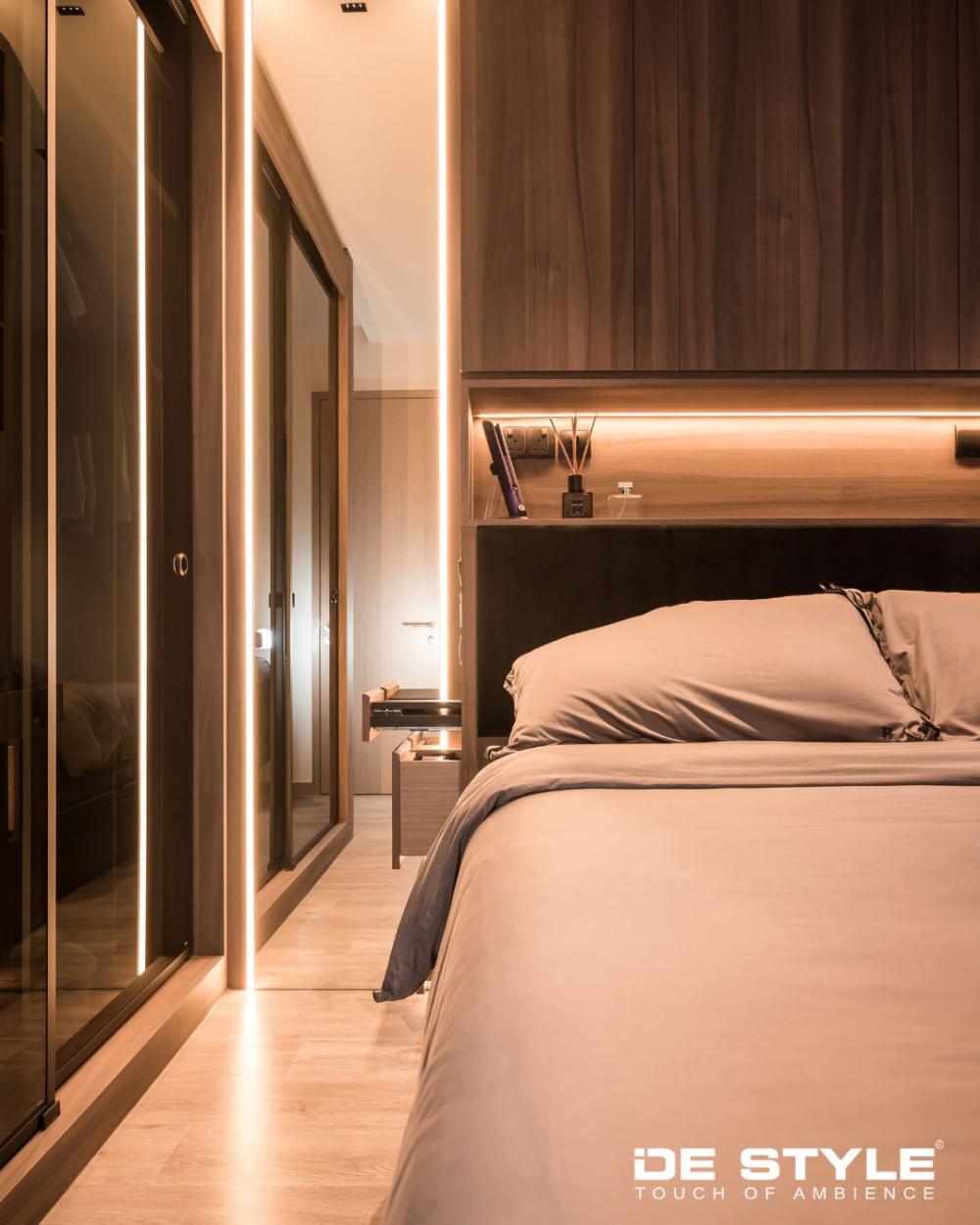 Scandinavian Bedroom with Wardrobe and Sliding Wardrobe