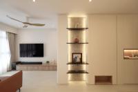 Contemporary Living Room at 4 Room HDB @ Toa Payoh