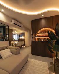 Contemporary Living Room at Champions Green
