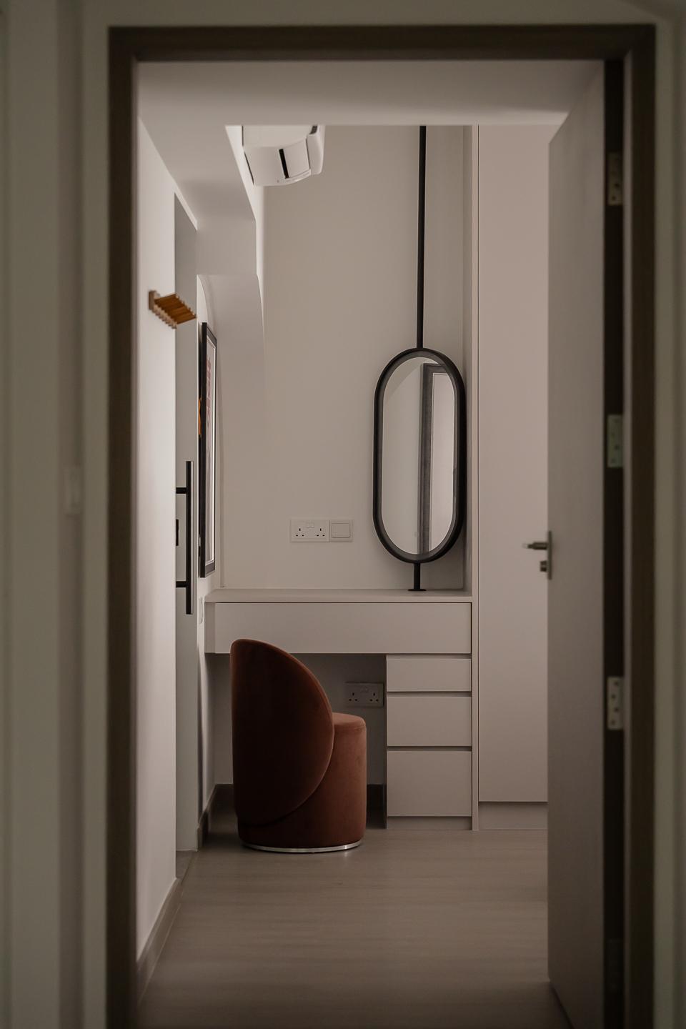 Vintage Bedroom with Lighting and Dressing Table