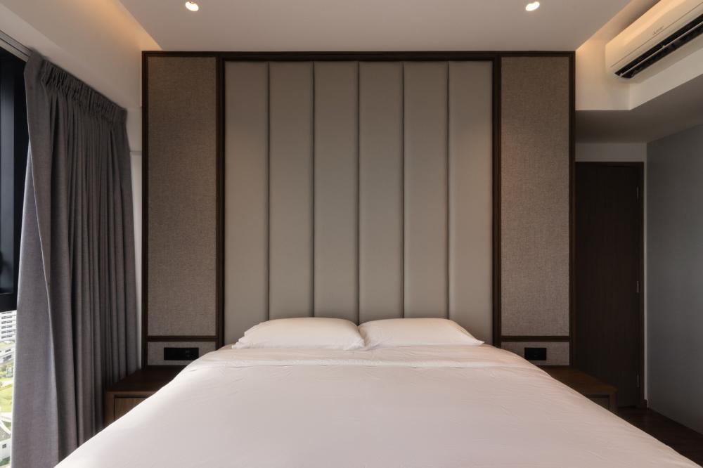 Modern Bedroom with Bedside Table and Dressing Table