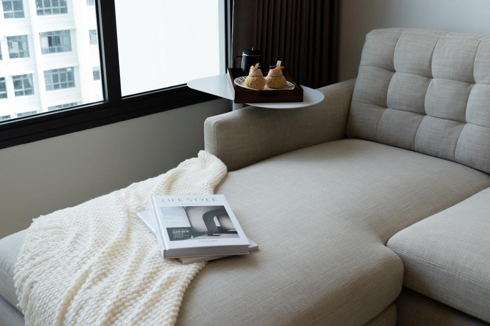 Contemporary Living Room with TV Console and Sofa