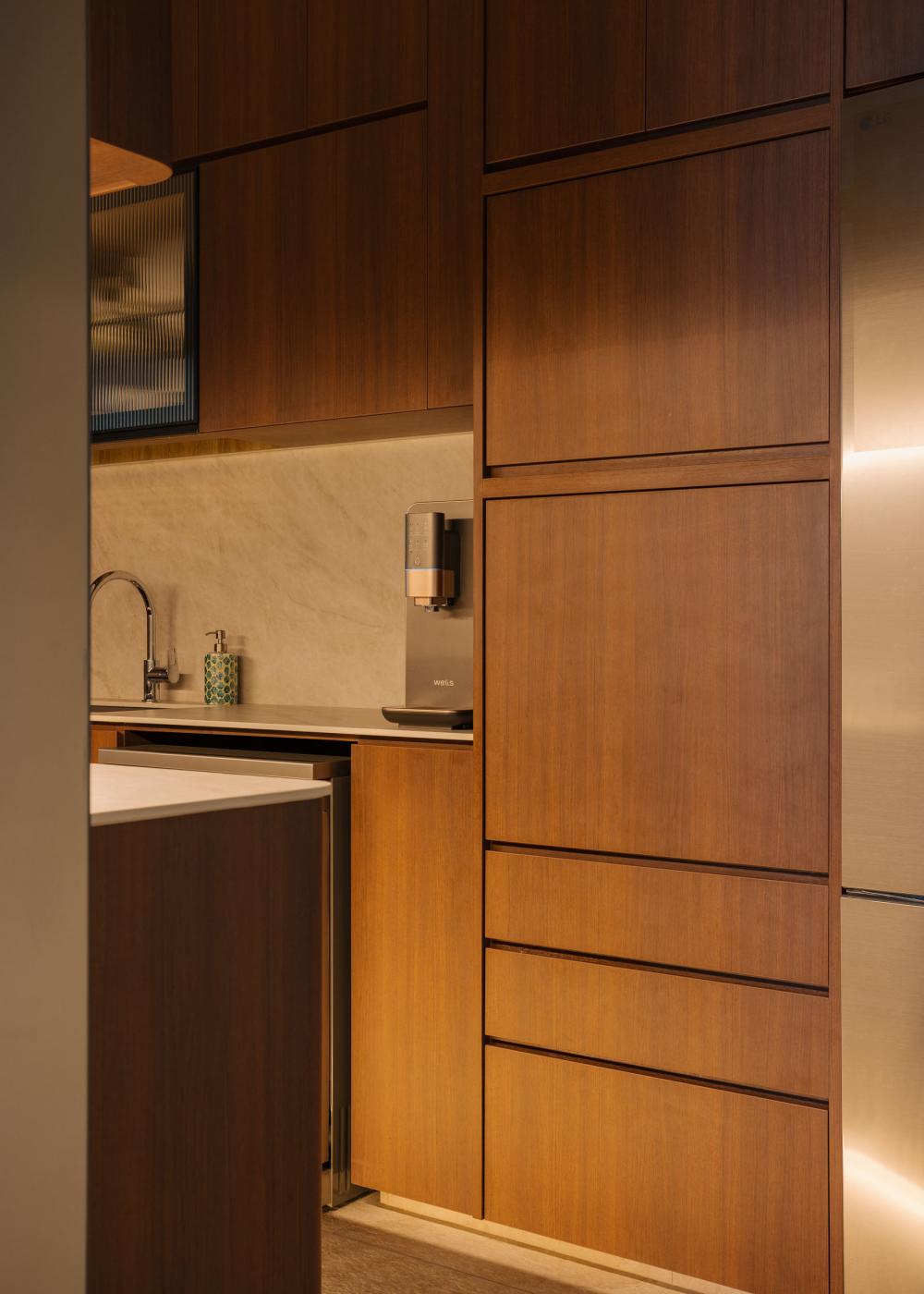 Modern Kitchen with Countertop and Cupboard