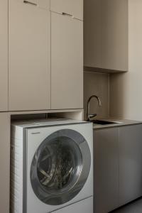 Minimalist Service Yard at Villa Martia