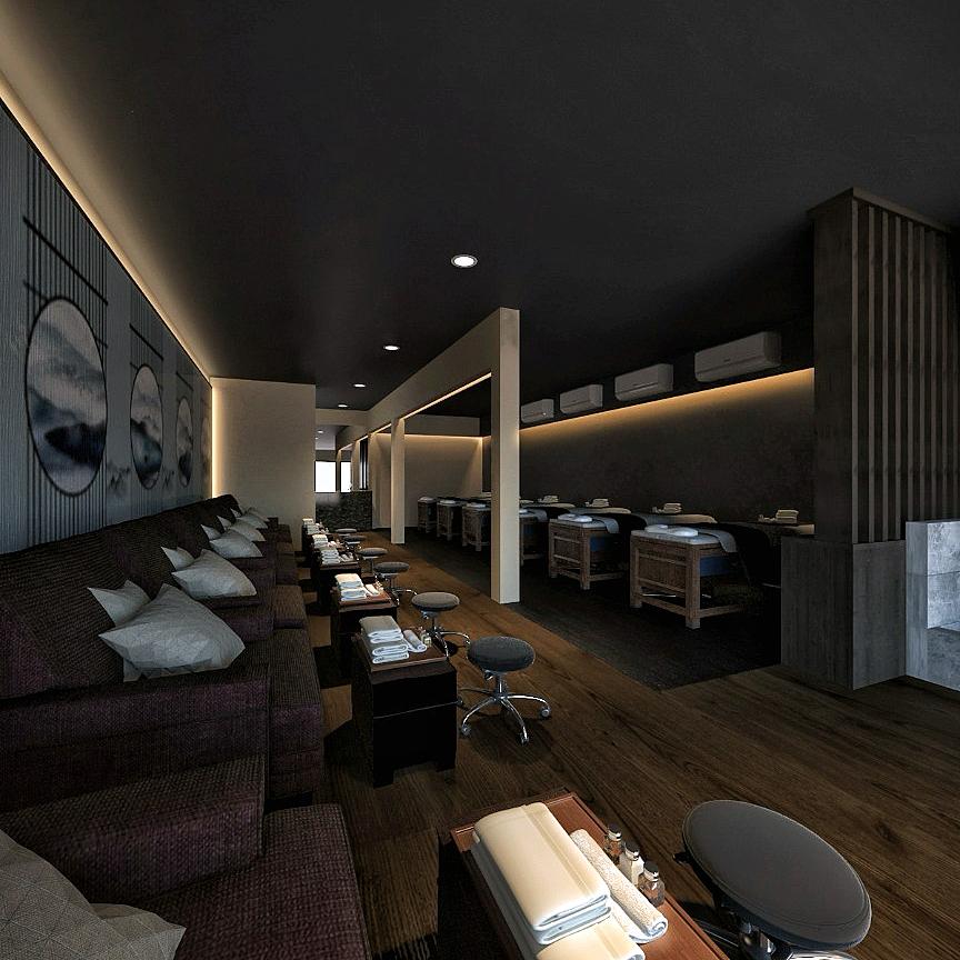 Modern Shopfront with Vinyl Flooring and Feature Wall