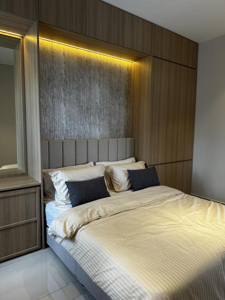 Modern Bedroom with Wardrobe and Built-in Bed