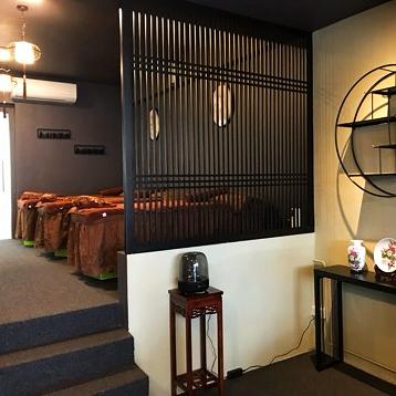 Modern Shopfront with Feature Wall and Staircase