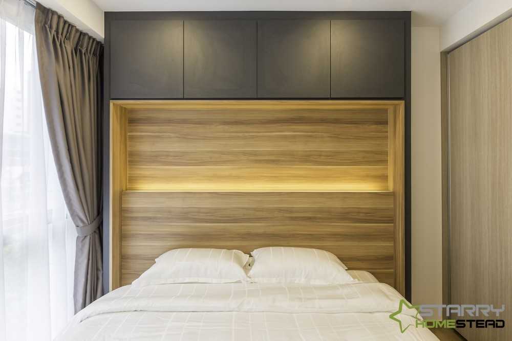 Modern Bedroom with Storage Cabinets and Bed