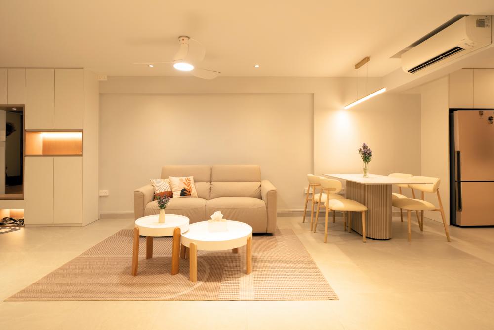 Modern Living Room with Sofa and Coffee Table