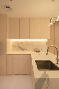 Contemporary Living Room at High Park Residence