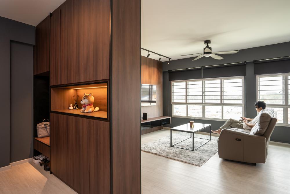 Modern Foyer with Settee and Sofa
