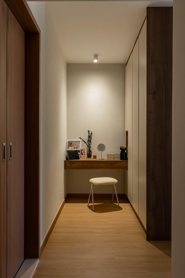 Minimalist Bedroom with Wardrobe and Bedroom Dresser