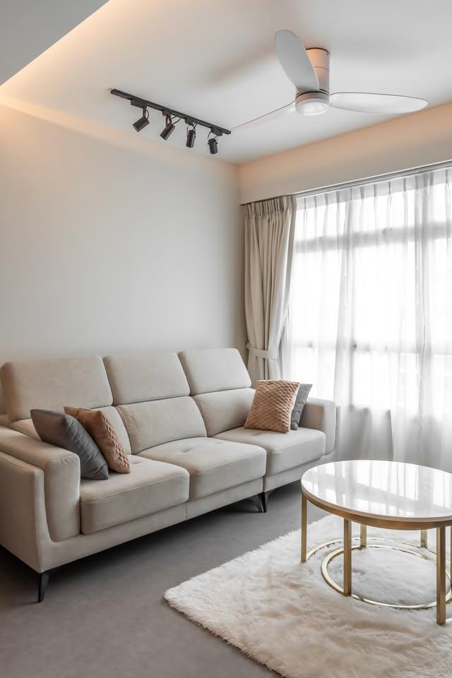 Modern Living Room with Sofa and Coffee Table
