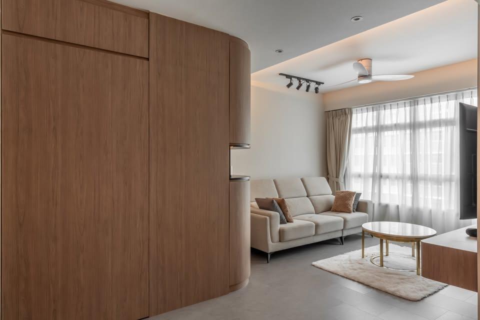 Modern Living Room with Sofa and Coffee Table