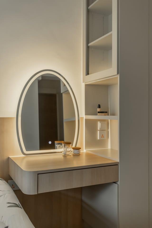 Modern Bedroom with Cove Lighting and Bedroom Dresser