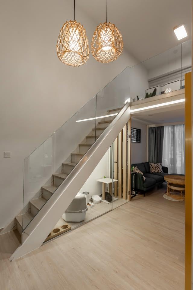 Modern Living Room with Sofa and Lighting