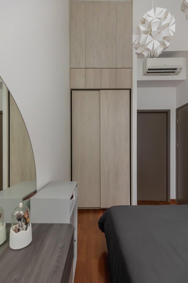 Modern Bedroom with Wardrobe and Bedroom Dresser