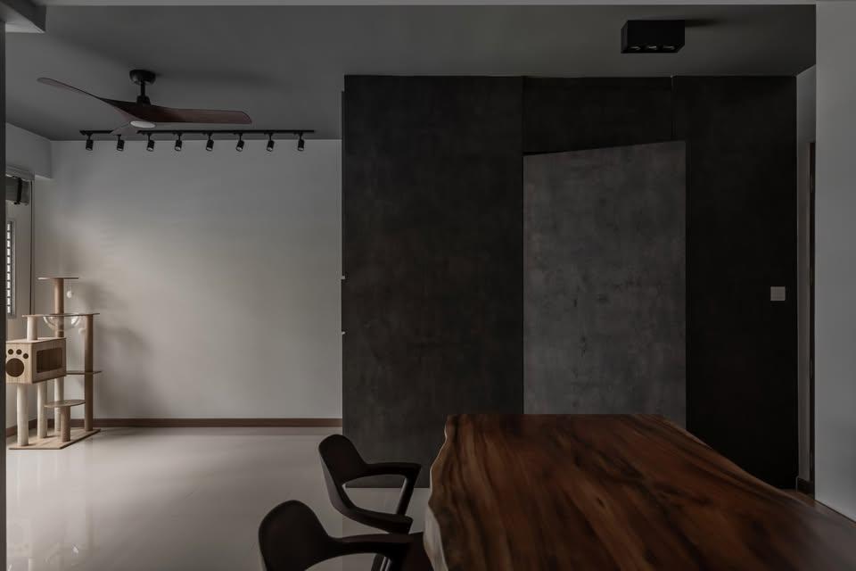 Contemporary Entryway with Small Storage and Doors