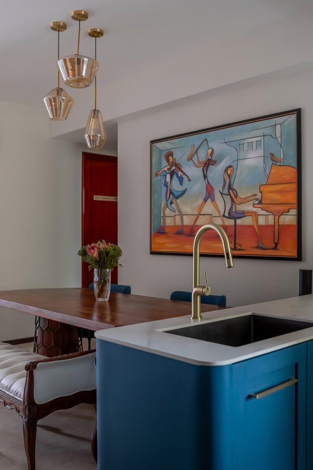 Eclectic Kitchen with Open Kitchen and Kitchen Tap